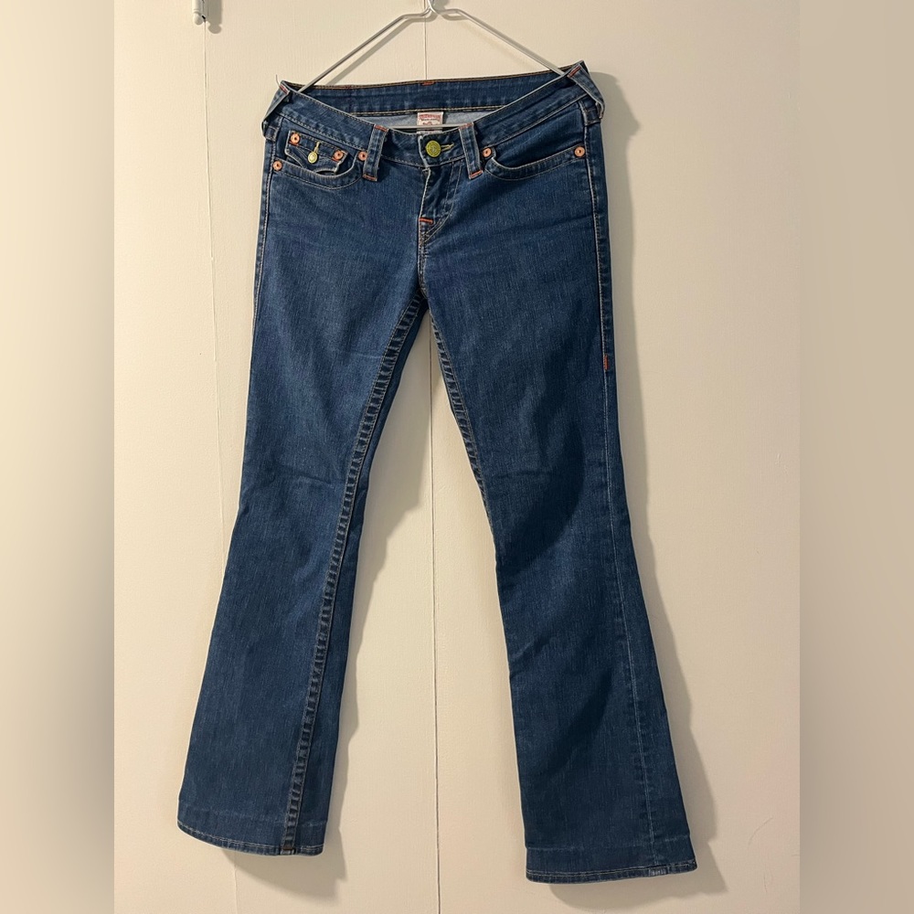True Religion Low Rise Blue Jeans